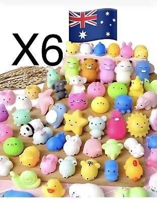 $7.70 • Buy 6pcs Cute Animal Squishies Kawaii Mochi Squeeze Toys Stretch Stress Squishy Kids