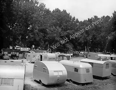 1948 Trailer Camp Rapid City South Dakota Vintage Old Photo Reprint • $13.50