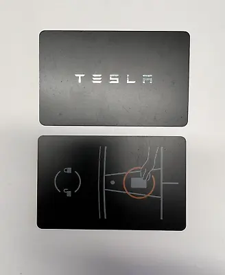 Original Tesla Model S 3 X Y Plaid Key Card Black • $19.95