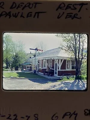 1978 Original 35mm Slide Pawlet VT Station Ice Cream Parlor Railroad Depot • $13.99