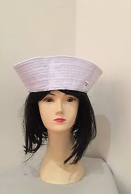 Adult White Sailor Hat Doughboy Gilligan Marine Mens Womens Gob Captain Cap • $4.99