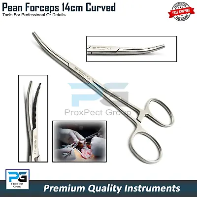 14cm Surgical Locking Pean Forceps Dog Cat Ear Hair Puller VETs FREE Shipping CE • £4.39