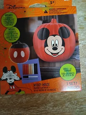 Mickey Mouse Pumpkin Painting Kit Stencils Halloween NEW • $8