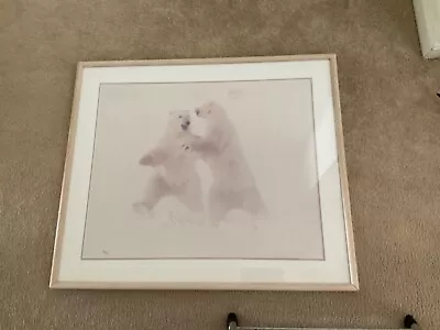 Thomas Mangelsen Photograph Of Polar Bears White Background Signed 928 Of 1200 • $400