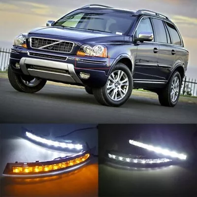DRL FOR Volvo XC90 2007-2013 LED DAYTIME RUNNING LIGHT FOG LAMP WITH TURN SIGNAL • $106.07