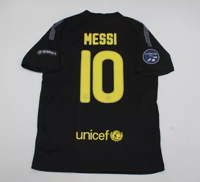 Fc Barcelona Jersey 2011 2012 Shirt Messi Away Black Champions League Model • $85