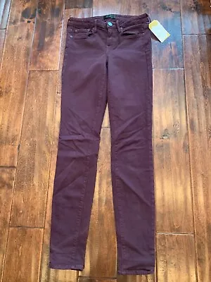 Vince Dark Purple Denim “Riley Skinny” Ankle Jeans Size 25 • $31