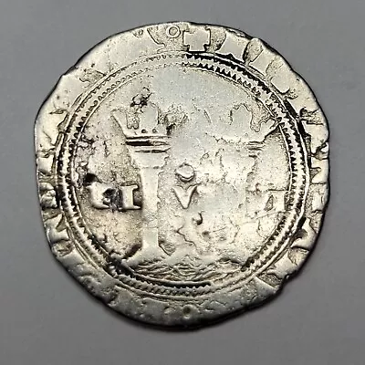 1535-70 Cob 1 Real Mexico Carlos & Joanna Early 1500's Silver Coin Assay L *F192 • $155