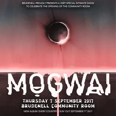 MOGWAI 2017 U.K. CONCERT TOUR POSTER - Post-rock Music • $17.41