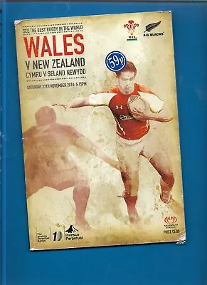 2010  Wales V New Zealand Rugby Union Programme • £2