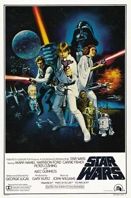 Star Wars Episode IV A New Hope Movie Poster 8x10 11x17 16x20 22x28 24x36 27x40 • $14.99