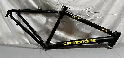 Vintage 1999 Cannondale F400 17  C-T CAAD2 Aluminum Mountain Bike Frame Black • $119.95