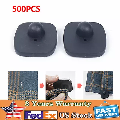 500 Hard Tags W/ Pins EAS Clothing Security Mini 8.2 MHZ Hard Anti Theft 43*50mm • $41.80