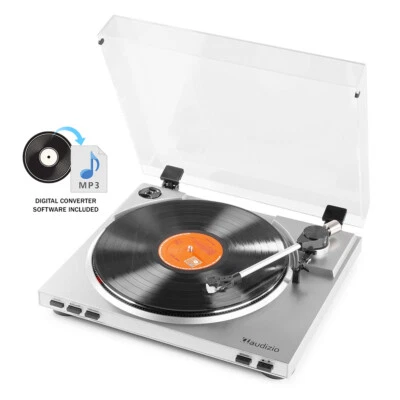 £99 • Buy RP310 Record Player With Audio Technica Cartridge, Vinyl To MP3 USB, Silver