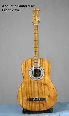 Wooden Decorative Musical Instrument Miniature Guitar Acoustic Showpieces iteam • $81.78