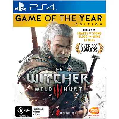 ✅ The Witcher 3: Wild Hunt - Game Of The Year (PlayStation 4 PS4) FAST POST ✅ • $29.95