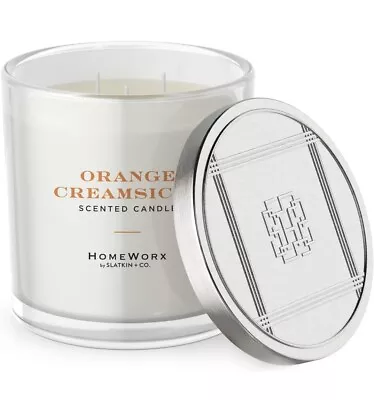 1 HomeWorx By Slatkin Co. ORANGE CREAMSICLE 3-Wick Scented Candle 14 Oz • $26.80