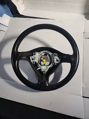 VW MK4 Golf GTI 337 Perforated Leather 3 Spoke Steering Wheel WORN 00-05 Jett... • $70