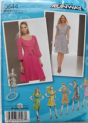 Simplicity Sewing Pattern No 2644 Pretty Dress Inspired By Project Runway • $7.50