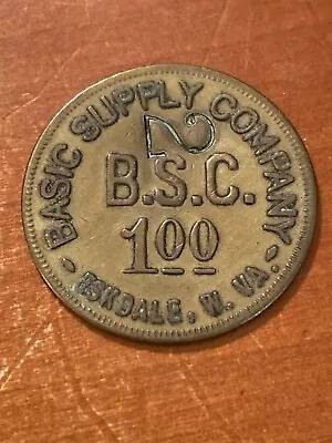 Eskdale West Virginia Trade Token Basic Supply Co. Coal Scrip • $3