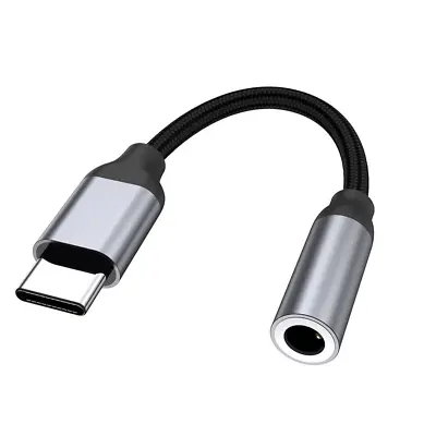 USB Type C Adapter To 3.5mm AUX Audio Headphone Jack For Android Mac Devices  • £3.99