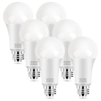 E27 Screw Bulb 13W 1200LM E27 LED  100W Equivalent  6000K Daylight White 6 Pack • £7.99