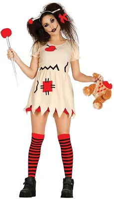 £9.99 • Buy NEW Women’s Voodoo Doll  Fancy Dress Outfit /Costume Size M- Halloween / Dress
