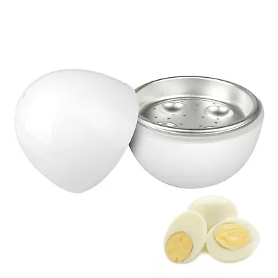 Safe Microwave Egg Boiler Cooker Ball Shape Steamer Kitchen Cook Tool 4 Capacity • £14.87