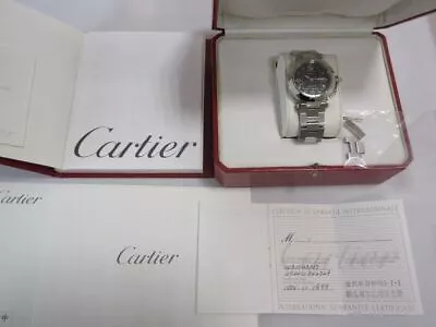 Cartier W31043M7 Pasha C Men's Women's Watch Automatic Black Dial Date W/ Boxed • $2801.66