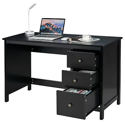 $169.95 • Buy Giantex Computer Desk W/ Drawers Study Writing Table Workstation White/Black