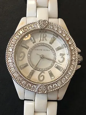 Judith RIPKA White CZ Ceramic Link NWOT • $45.99