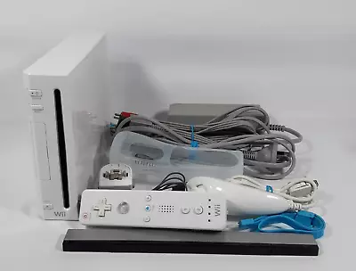 Nintendo Wii White PAL Console Genuine RVL-001 Motion Plus Bundle Tested • $69.99