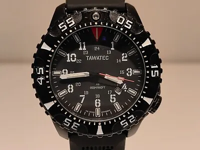 RETRO DIVER 200m MILITARY TACTICAL 46mm QUARTZ MEN'S  WATCH  TAWATEC  H3 TRITIUM • $229