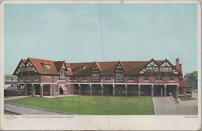 Fred Harvey Postcard Hotel Bisonte Hutchison Kansas KS  • $20.04