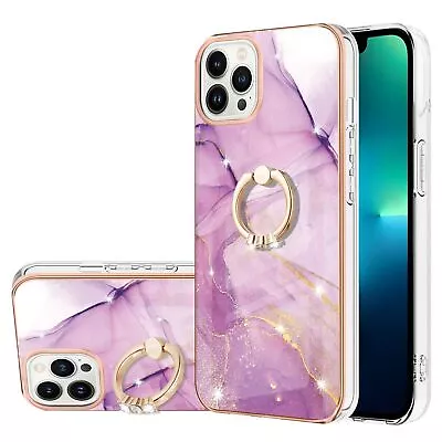 $6.96 • Buy Anti Fall Rigid Gel Armor Snap On Case Cover Stand Ring For Iphone Moto Samsung