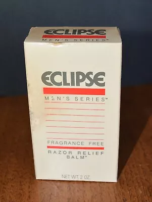 1988 ECLIPSE Razor Relief Balm 2 Oz. Men's Series FULL NOS • $75