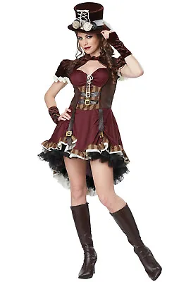Wild West Victorian Steampunk Girl Burlesque Adult Costume • $37.24