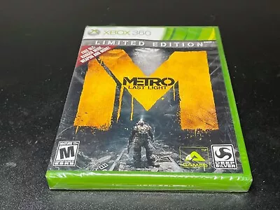 Metro: Last Light (Xbox 360 2013) Limited Edition 🔥Fast Shipping🔥New Sealed ~ • $29.99