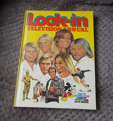 Look-in Television Annual 1978 - VGC - ABBA / Benny Hill / Fonz - Pop / TV • £10