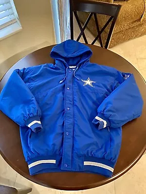 DALLAS COWBOYS STARTER Jacket Men's Medium Football Lined Coat NFL Rare Vintage • $150