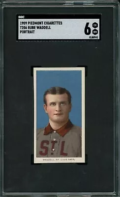 1909 T206 HOF Rube Waddell SGC 6 St. Louis Cardinals HIGH GRADE • $3999