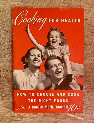 Vintage 1940s Magic Chef COOKING For HEALTH Magic Menu Maker • $10