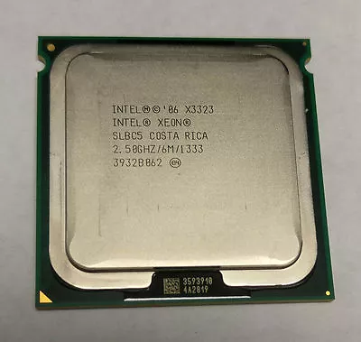 Intel Xeon X3323 2.50 GHz Quad Core Processor CPU 6M Cache LGA771 SLBC5 • £24