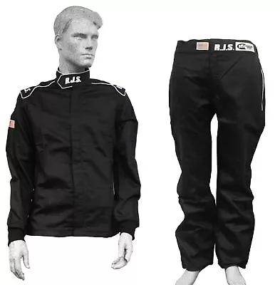 Rjs Racing Equipment Elite Fire Suit 3.2a/1 Black 2 Piece Adult Medium • $169.99