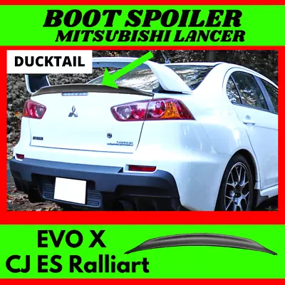 Rear Ducktail Spoiler FOR Mitsubishi Lancer EVO X CJ ES Ralliart Boot Wing Tail • $99