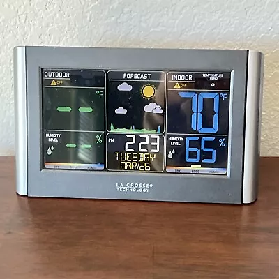 La Crosse Color LCD Display Weather Station Model C85845v3 With Wireless Senor • $24.99