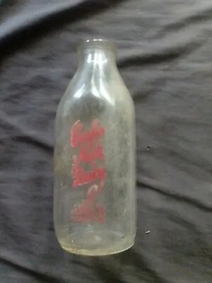 $22.95 • Buy Vintage Richmond VA Milk Bottle Quart 1958 Curles Neck Dairy Nice