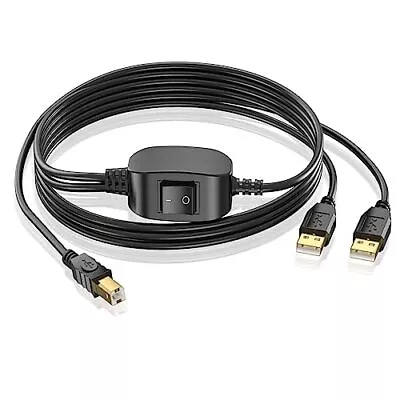 Printer Splitter Cable - 1 In 2 Out Printer Share USB Y Cable Gold Plated USB... • $20.76