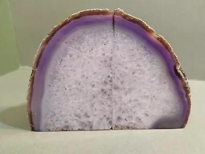 £59.99 • Buy Large  Agate Amethyst? Quartz? Book Ends