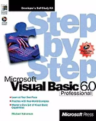 Microsoft Visual Basic Professional 6.0 Step By Step By Michael Halvorson: Used • $10.46